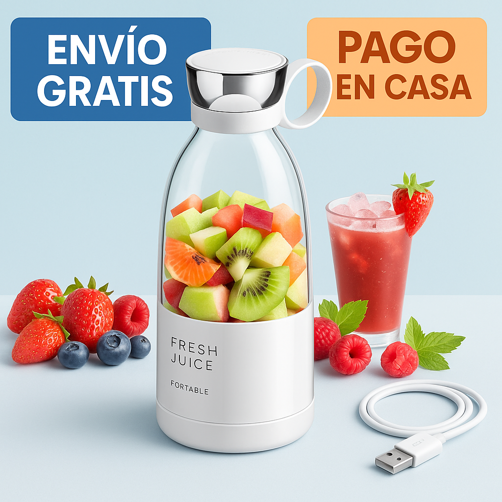 Mini licuadora de vaso portatil blanco